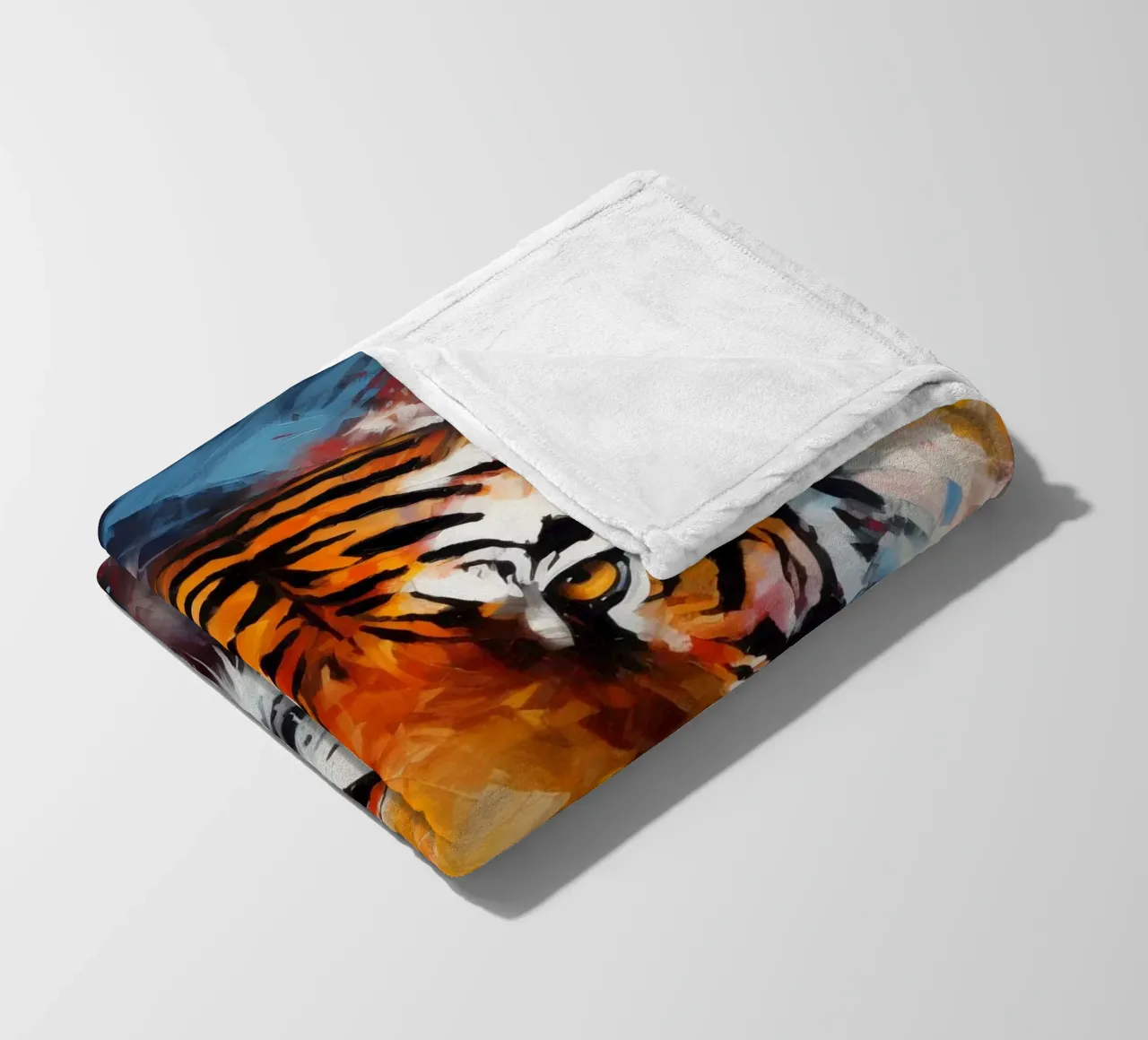 Tiger Abstract coperta in pile da Mateo