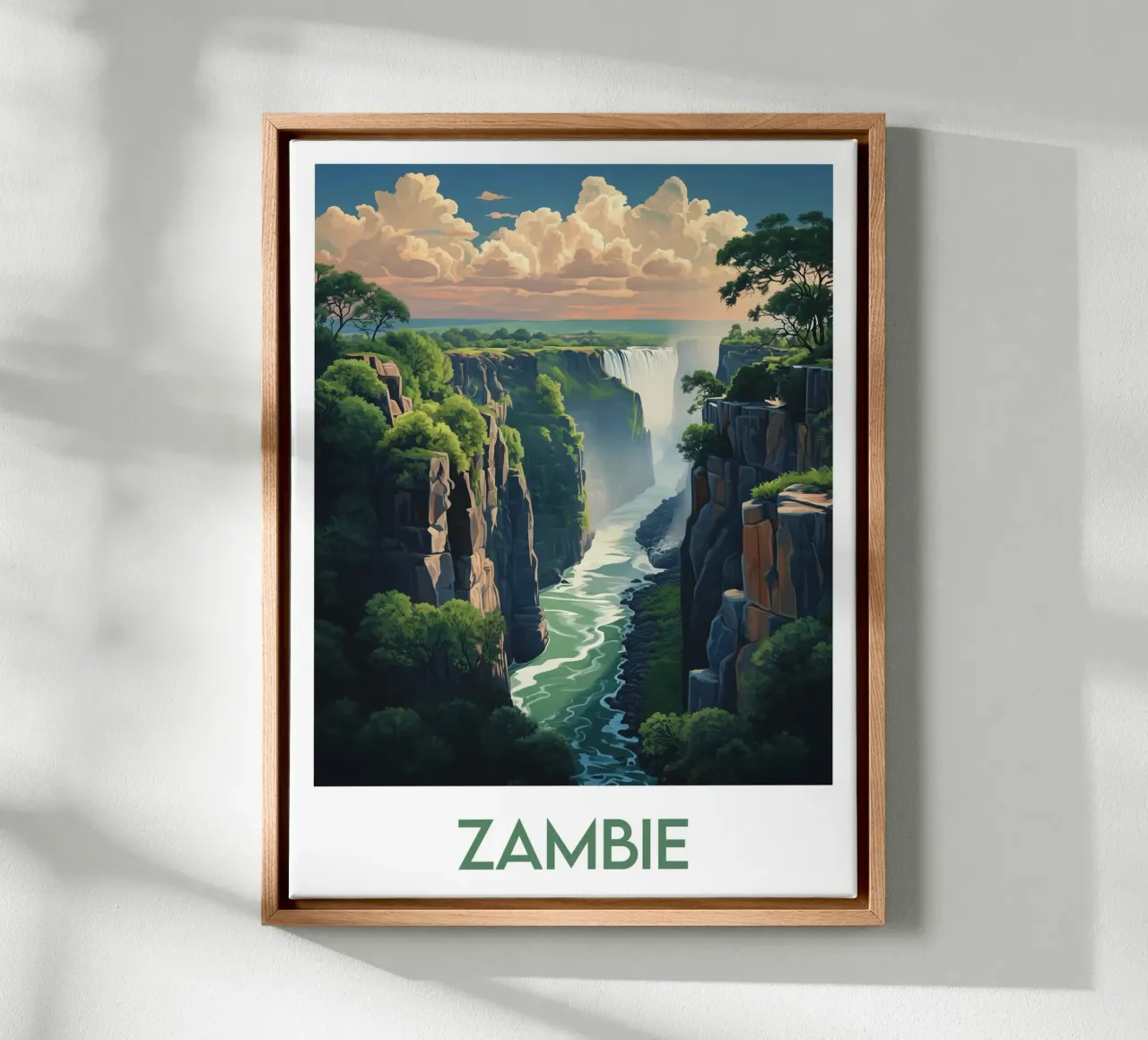 Affiche Zambie canvas by Frame the World