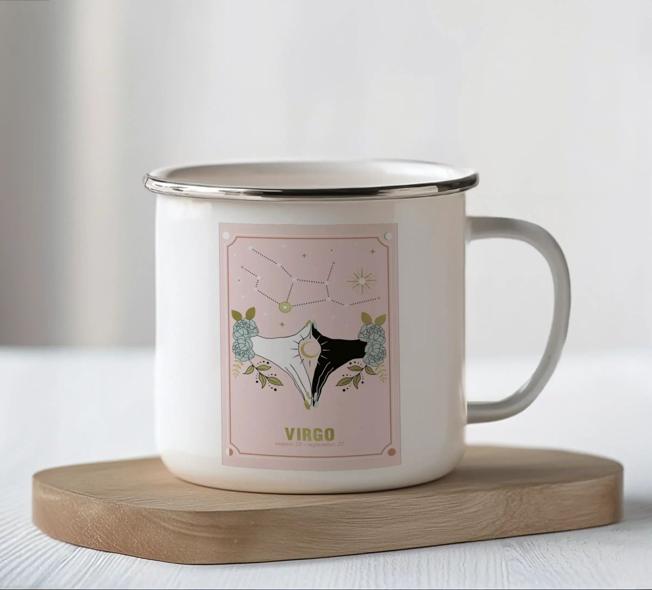 Virgo tazza in smalto da cafelab