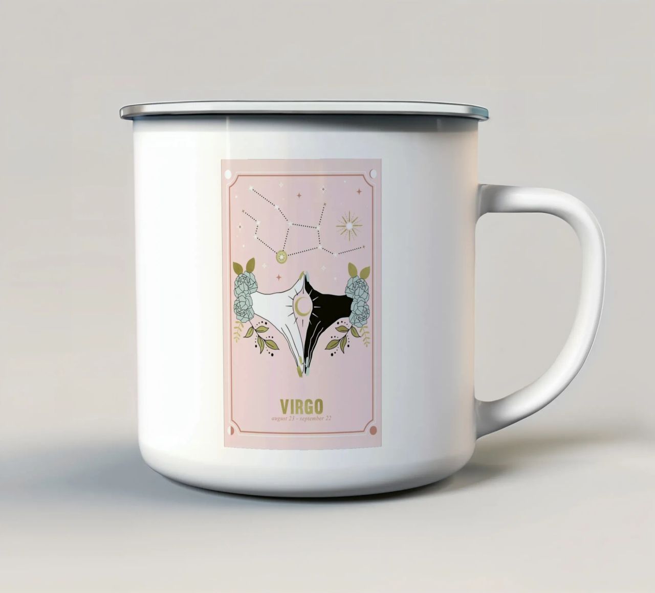 Virgo tazza in smalto da cafelab