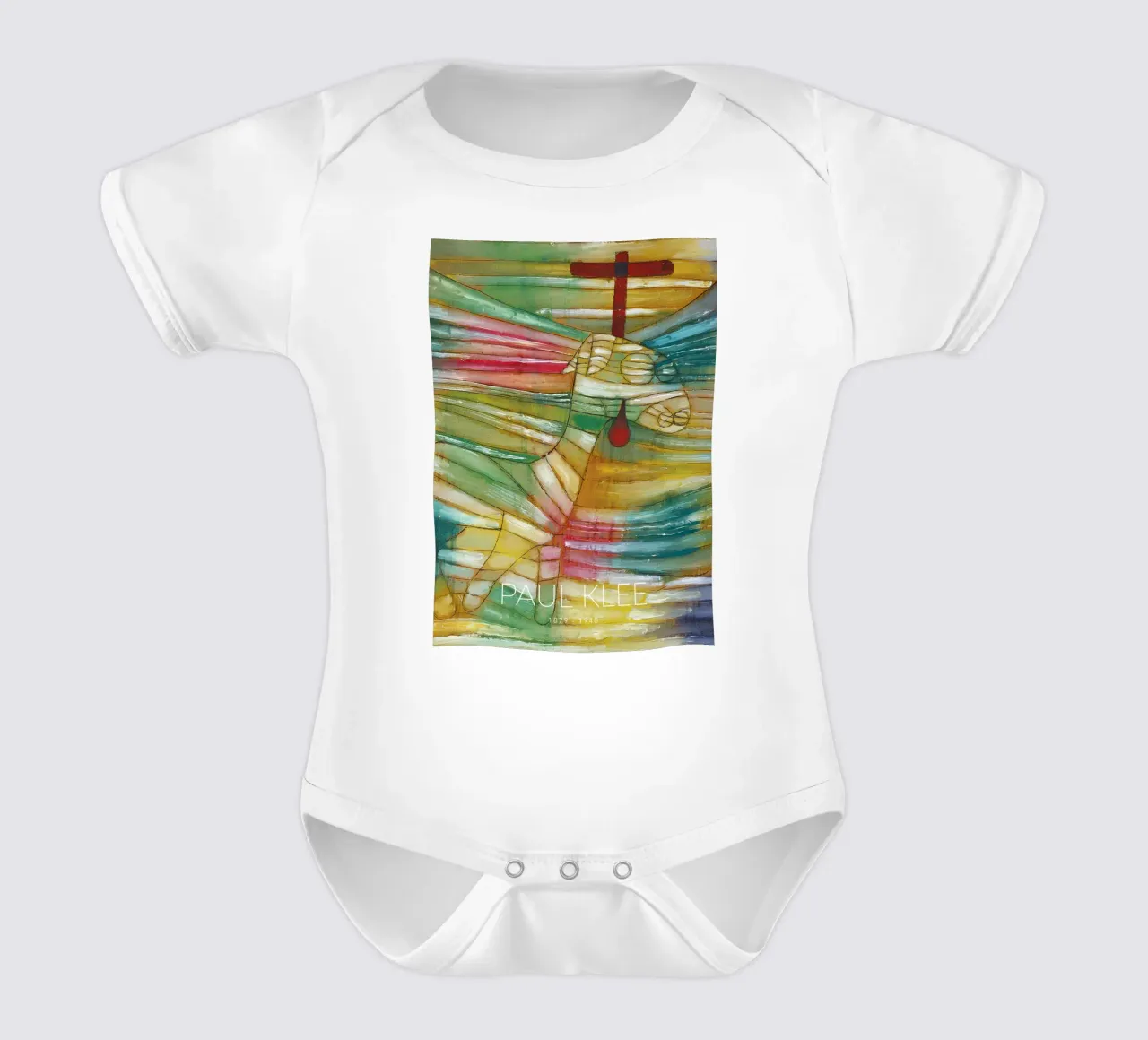 Paul Klee The Lamb - Expressionist Abstract Print short-sleeve baby romper by NorwesClub