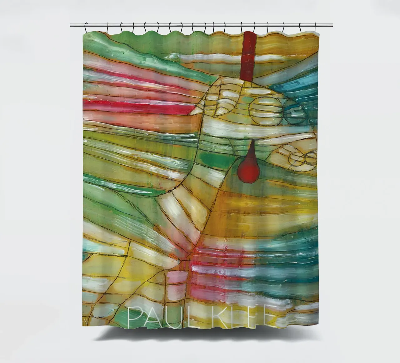 Paul Klee The Lamb - Expressionist Abstract Print shower curtain by NorwesClub