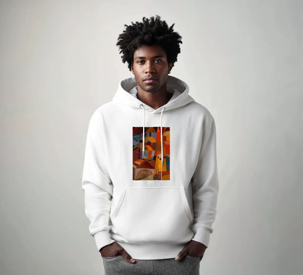 Paul Klee Abstract stadsgezicht - Bauhaus print hoodie van NorwesClub