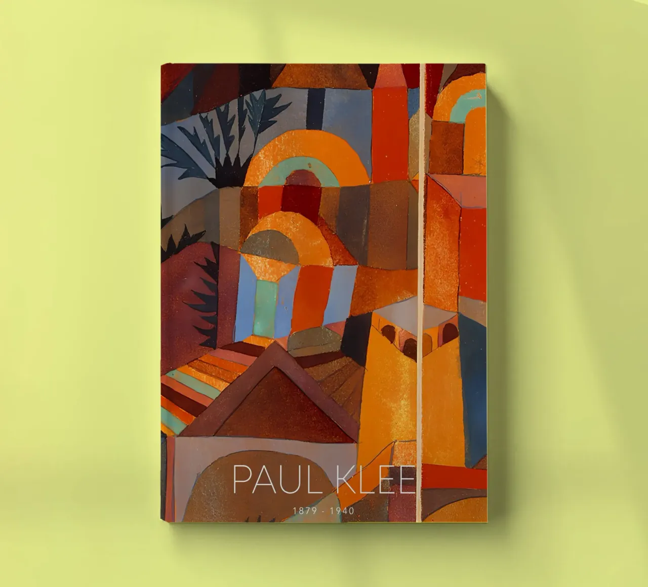 Paul Klee Abstract Cityscape - Bauhaus Print notebook by NorwesClub