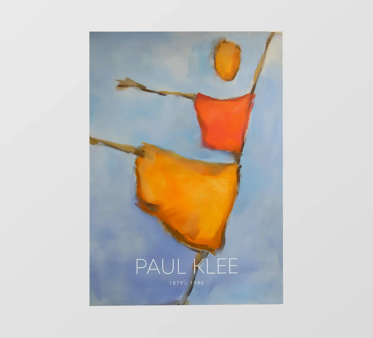 Paul Klee Abstract Dancer - Expressionist Print backlit film by NorwesClub