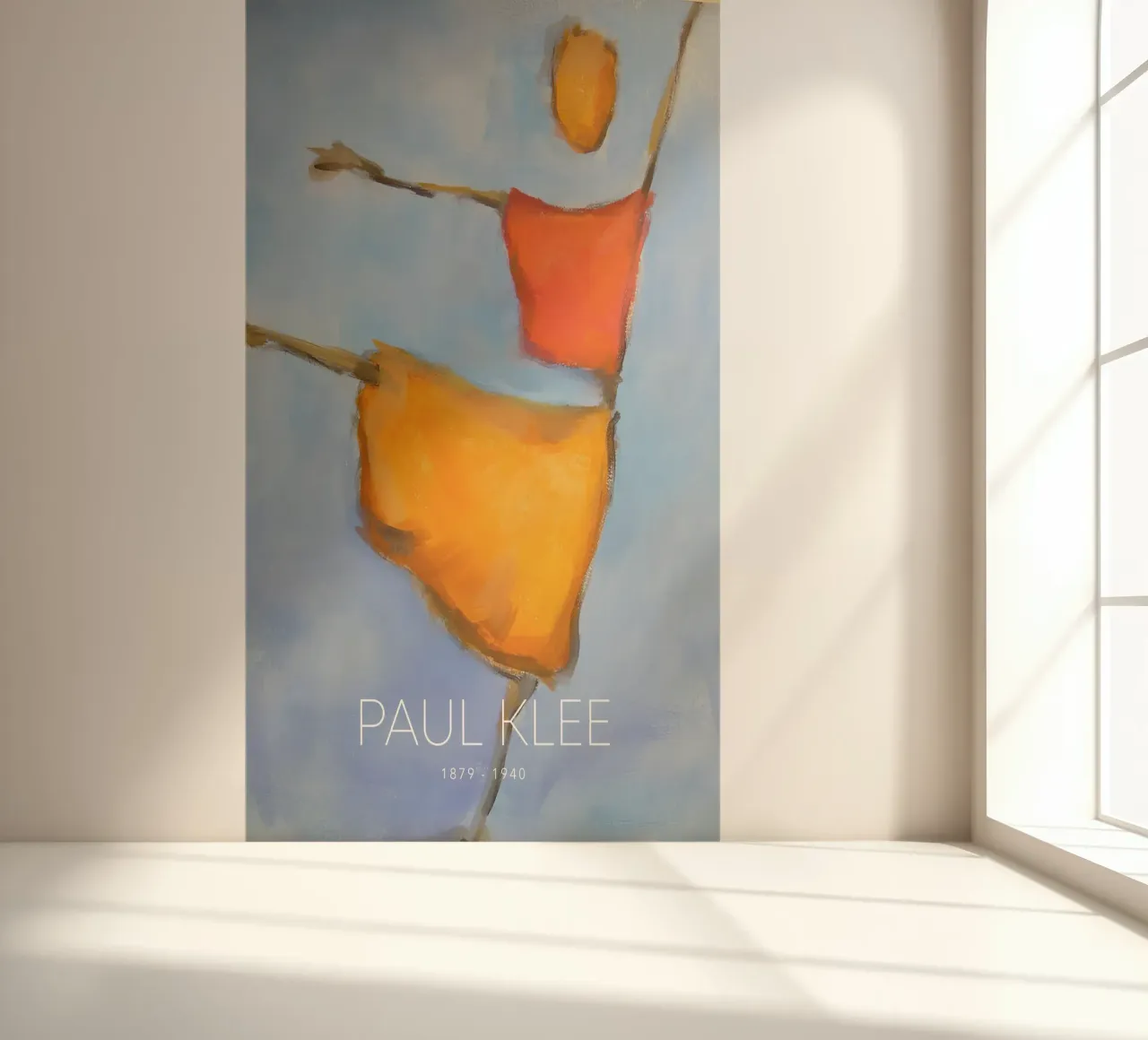 Paul Klee Abstracte Danser - Expressionistische Print fotobehang van NorwesClub