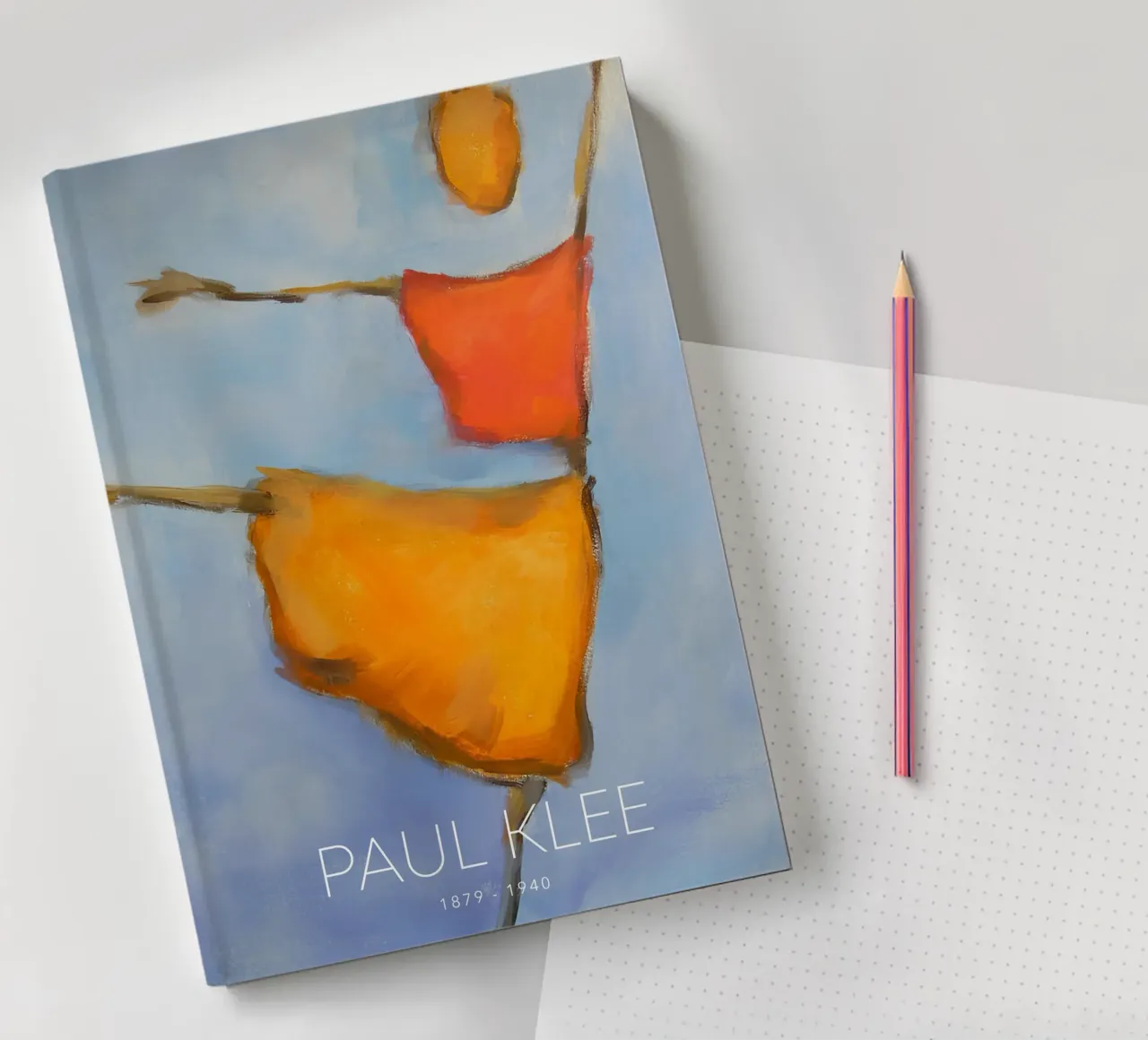 Paul Klee Abstrakte Tänzerin - Expressionistischer Druck Notizbuch von NorwesClub