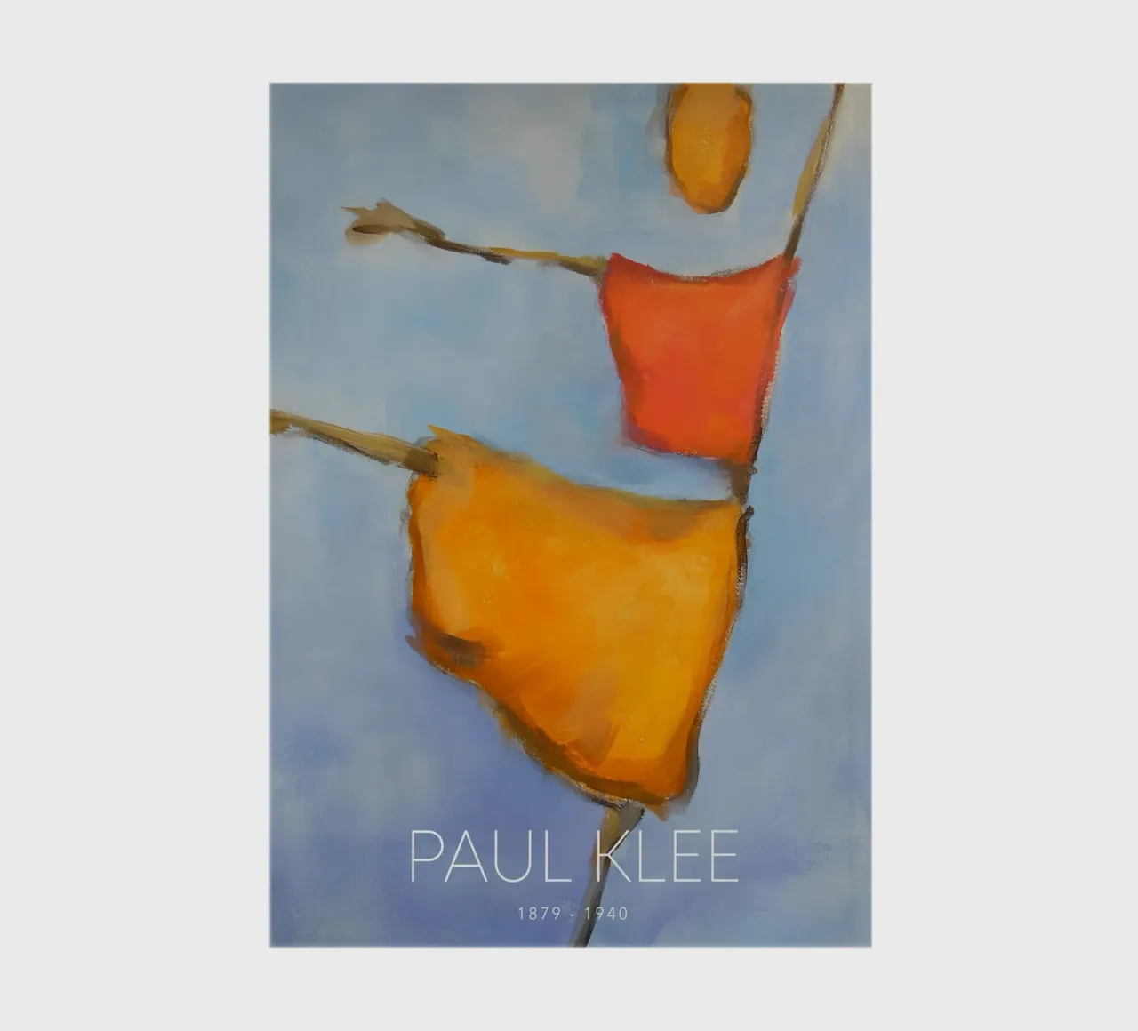 Paul Klee Abstrakte Tänzerin - Expressionistischer Druck Notizbuch von NorwesClub