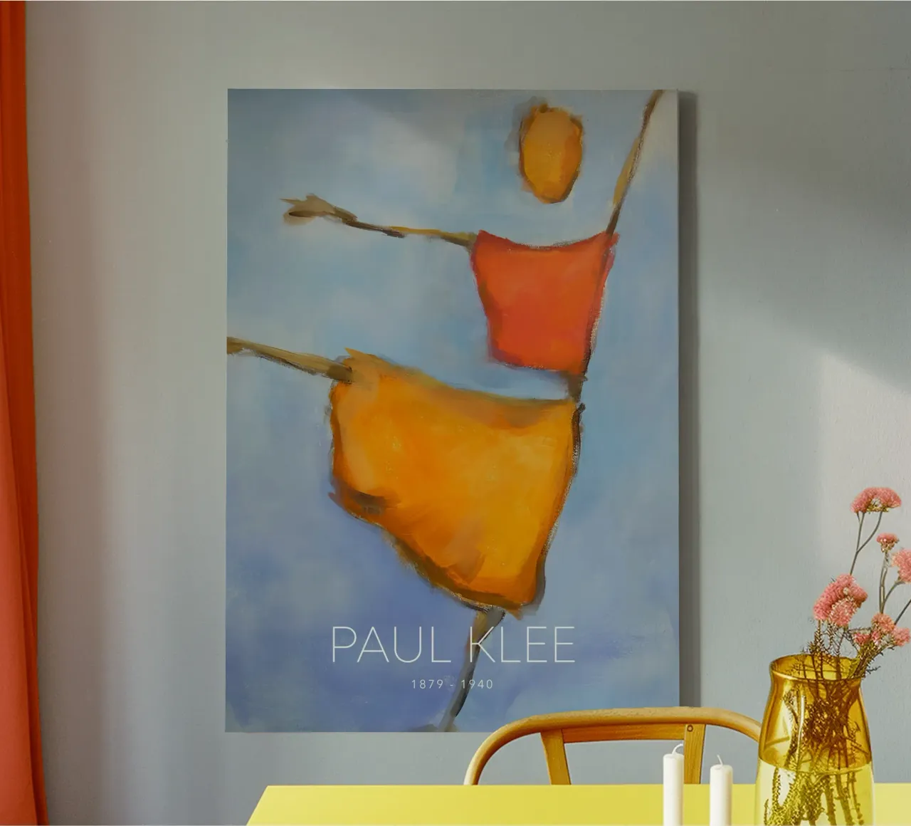 Paul Klee Abstract Dancer - Expressionist Print canvas by NorwesClub