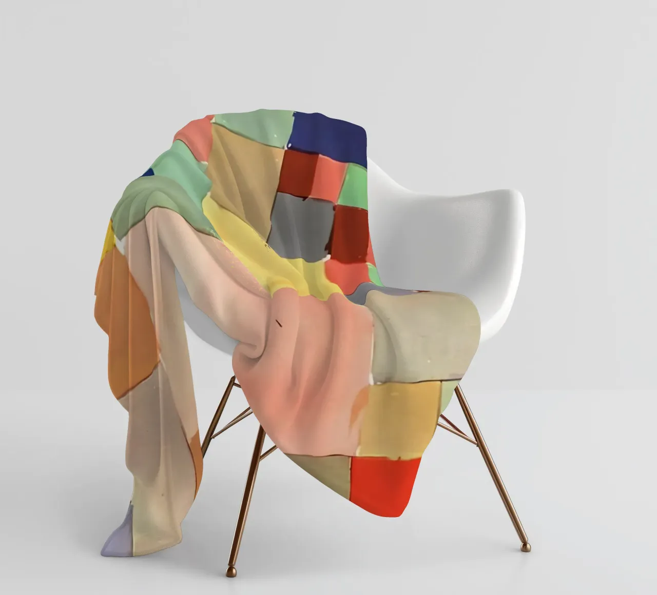 Paul Klee Color Squares - Bauhaus Abstract Print fleece blanket by NorwesClub