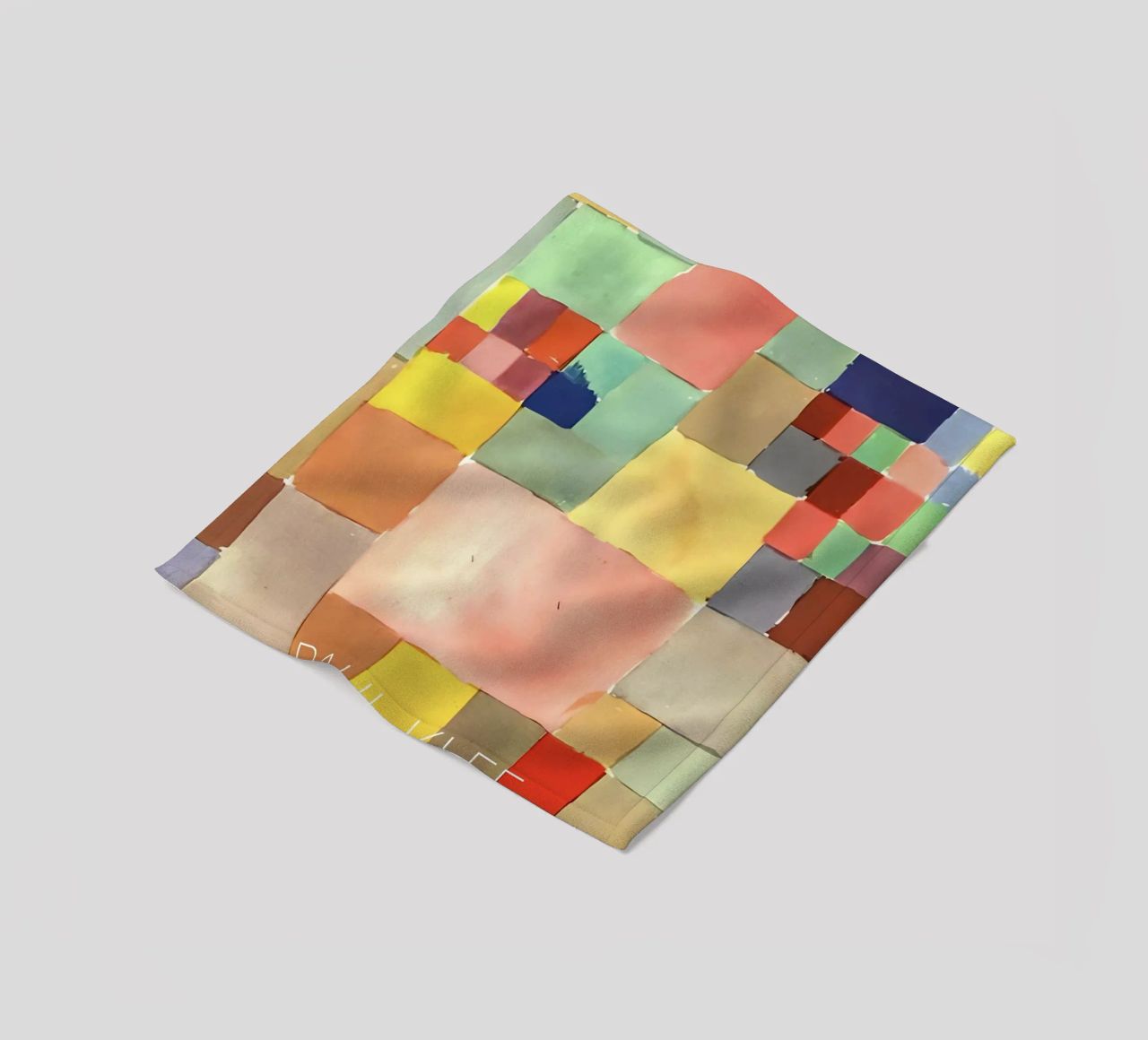 Quadrati colorati di Paul Klee - Stampa astratta Bauhaus coperta in pile da NorwesClub