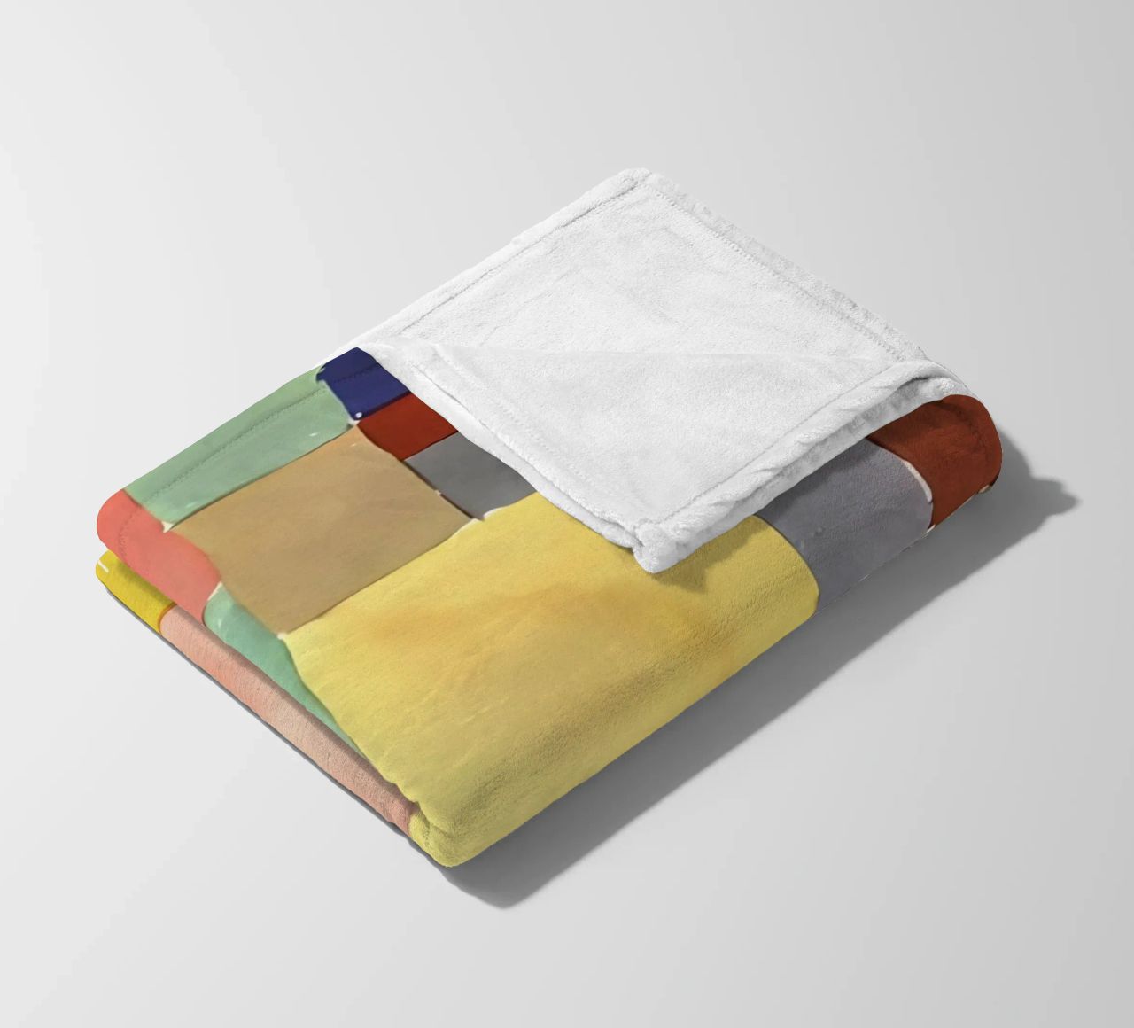Quadrati colorati di Paul Klee - Stampa astratta Bauhaus coperta in pile da NorwesClub