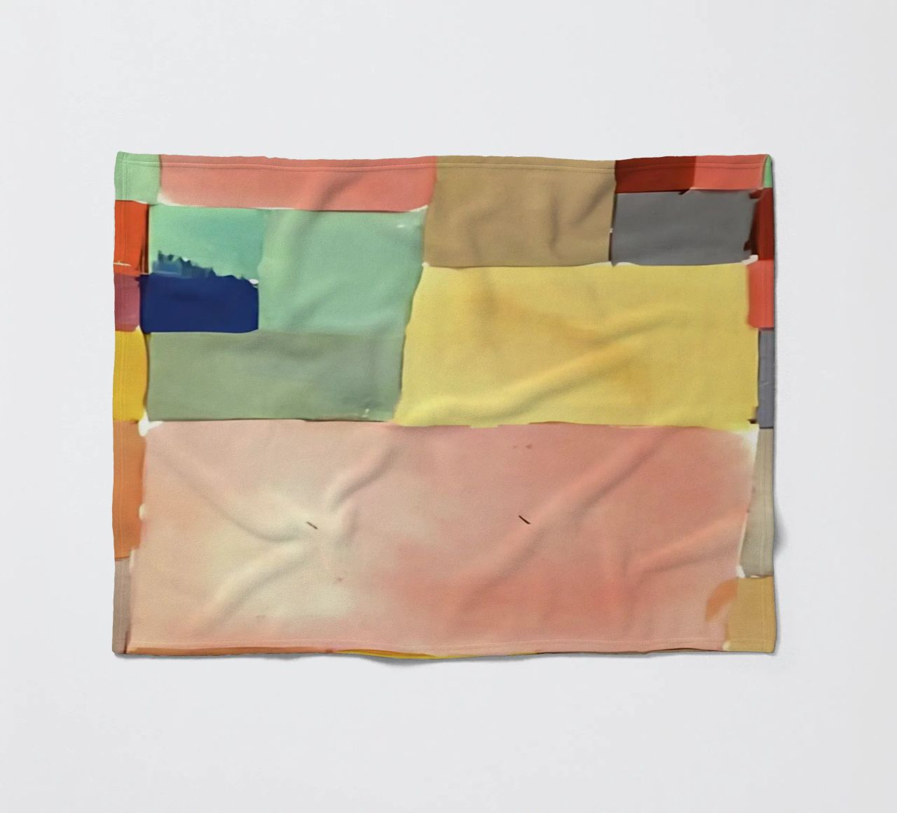 Quadrati colorati di Paul Klee - Stampa astratta Bauhaus coperta in pile da NorwesClub