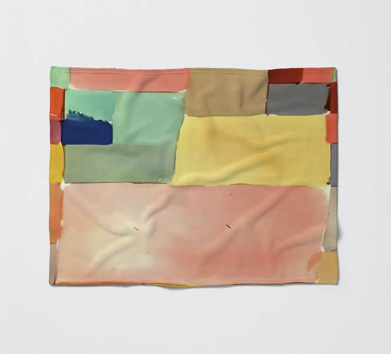 Paul Klee Color Squares - Bauhaus Abstract Print fleece blanket by NorwesClub