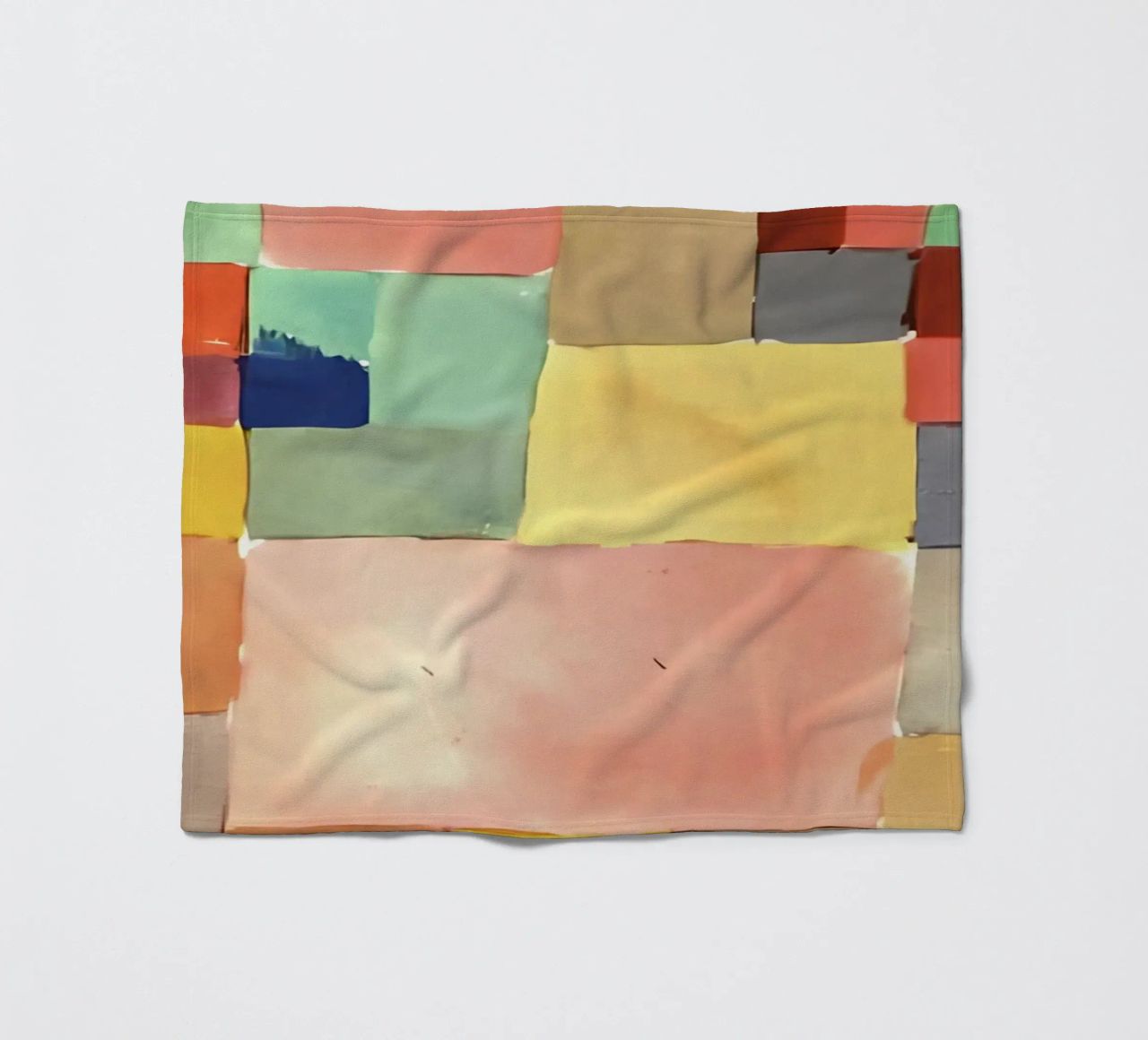 Quadrati colorati di Paul Klee - Stampa astratta Bauhaus coperta in pile da NorwesClub
