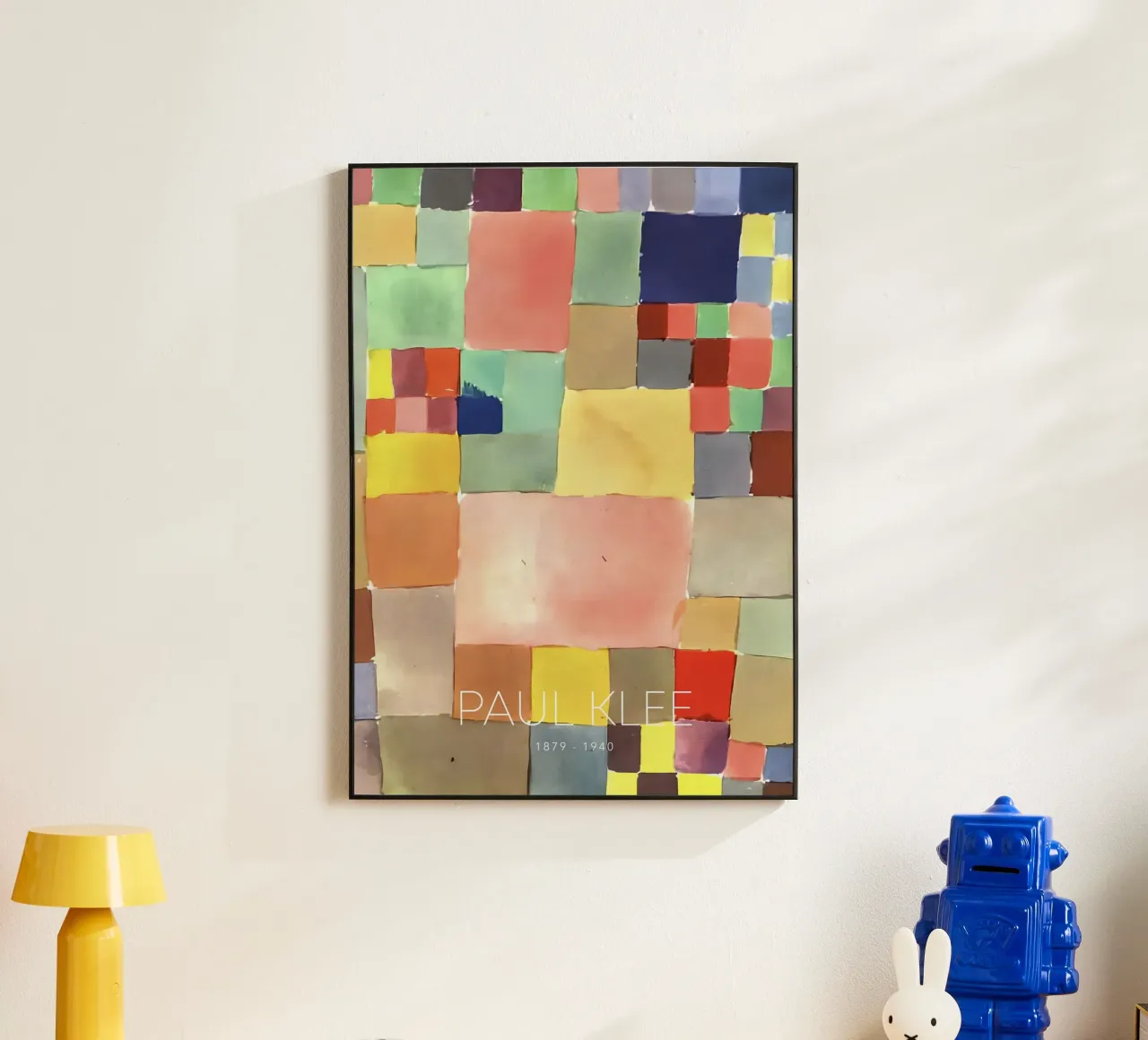 Paul Klee Color Squares - Bauhaus Abstract Print alu-dibond by NorwesClub
