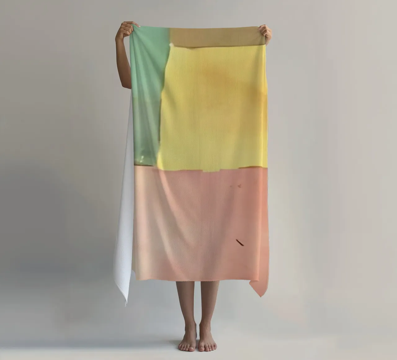 Paul Klee Color Squares - Bauhaus Abstract Print beach towel by NorwesClub