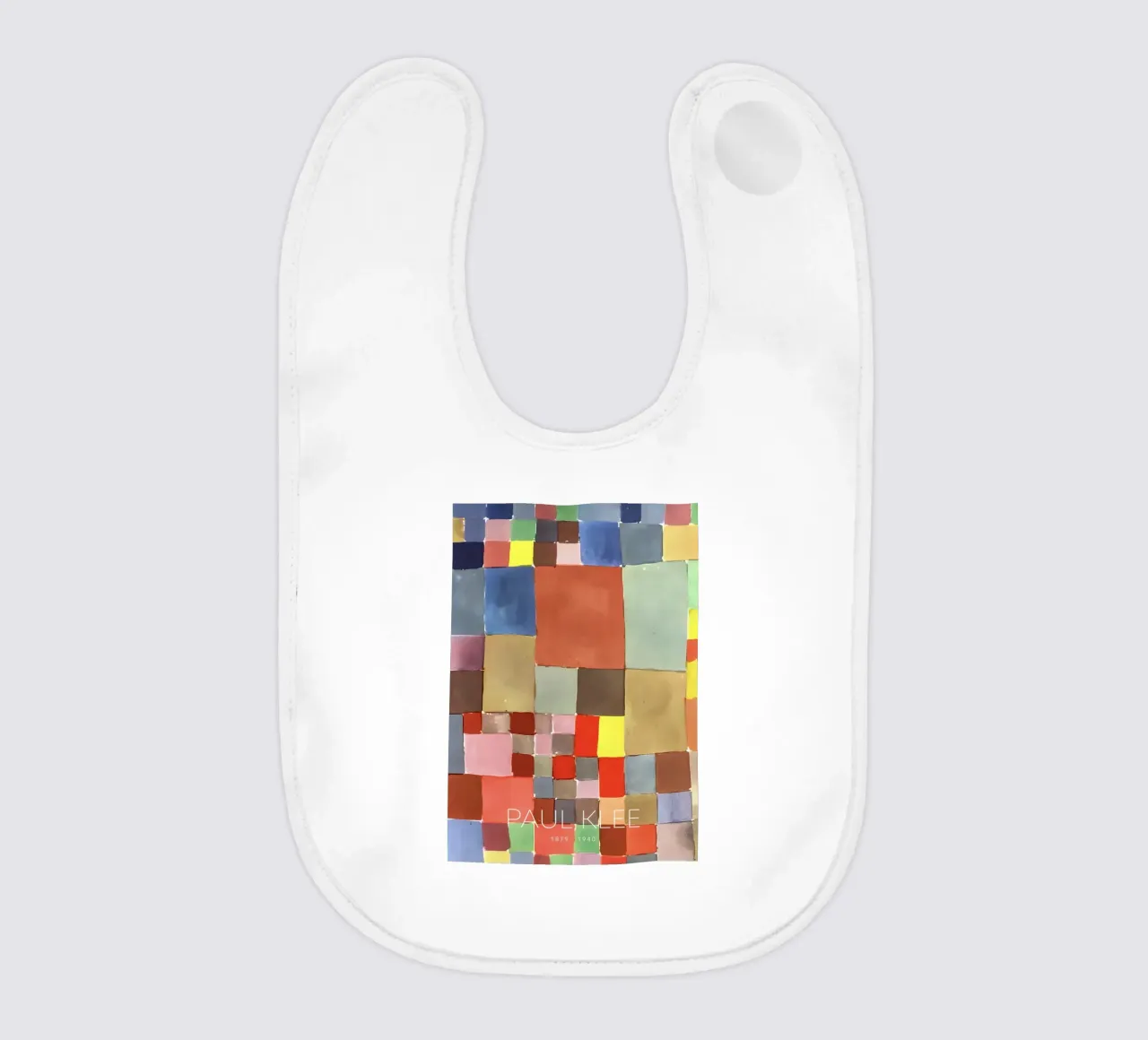 Paul Klee Color Study - Bauhaus Abstract Print baby bib by NorwesClub