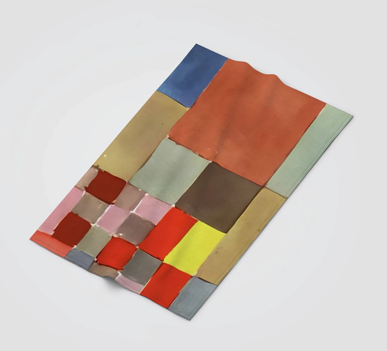 Studio del colore di Paul Klee - Stampa astratta Bauhaus coperta in pile da NorwesClub