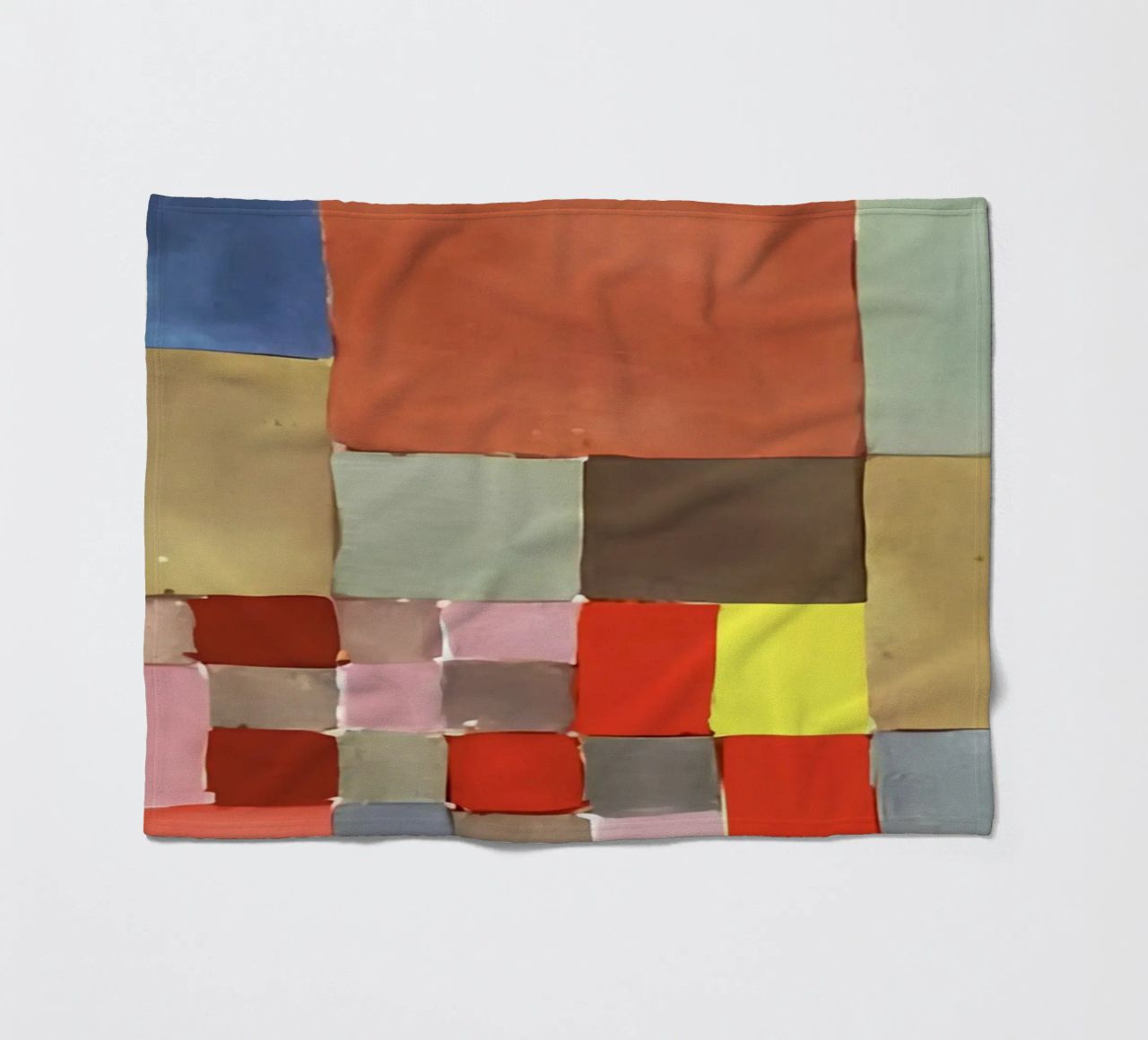 Studio del colore di Paul Klee - Stampa astratta Bauhaus coperta in pile da NorwesClub