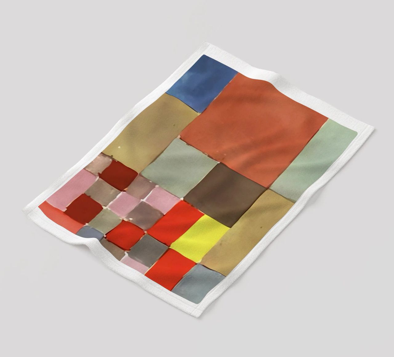 Studio del colore di Paul Klee - Stampa astratta Bauhaus coperta in pile da NorwesClub