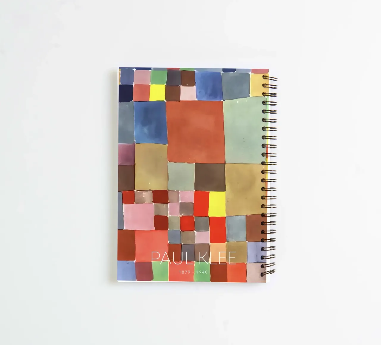 Paul Klee Color Study - Bauhaus Abstract Print spiral notebook by NorwesClub