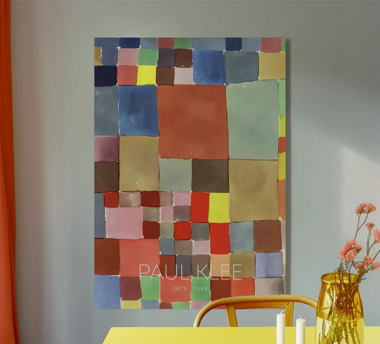 Estudio de color Paul Klee - Impresión abstracta Bauhaus metacrilato de NorwesClub