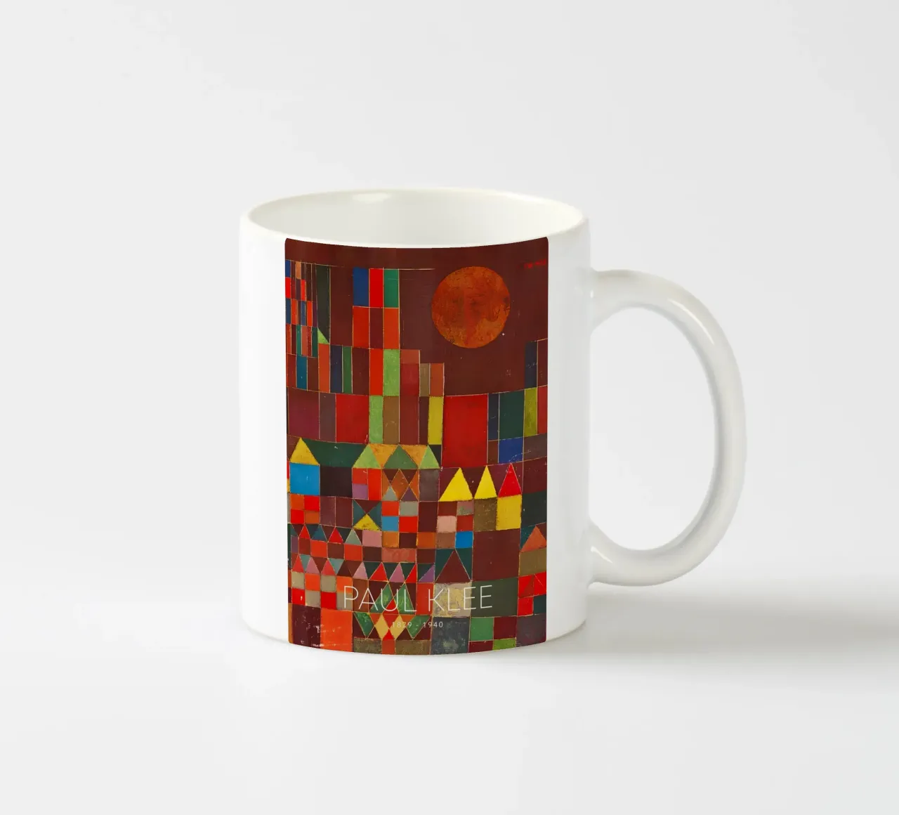 Paul Klee Abstract Dorp - Bauhaus print keramische mok van NorwesClub