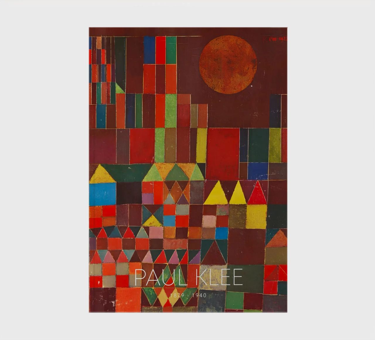 Paul Klee Abstract Village - Bauhaus Print notebook by NorwesClub