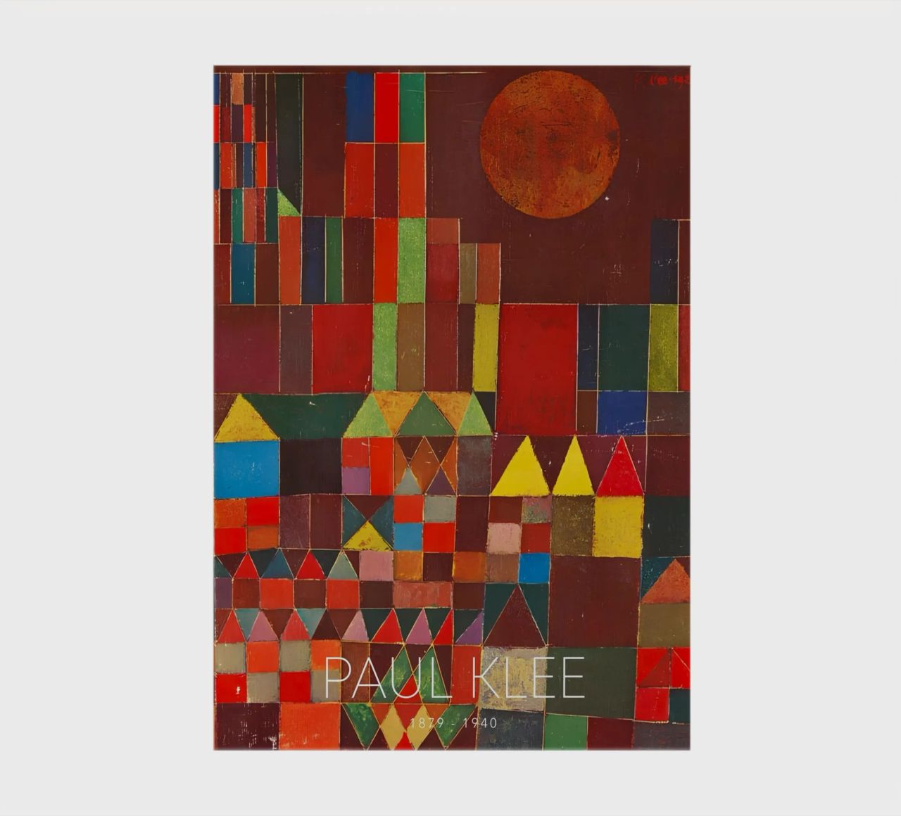 Paul Klee Abstract Village - Bauhaus Print notebook by NorwesClub