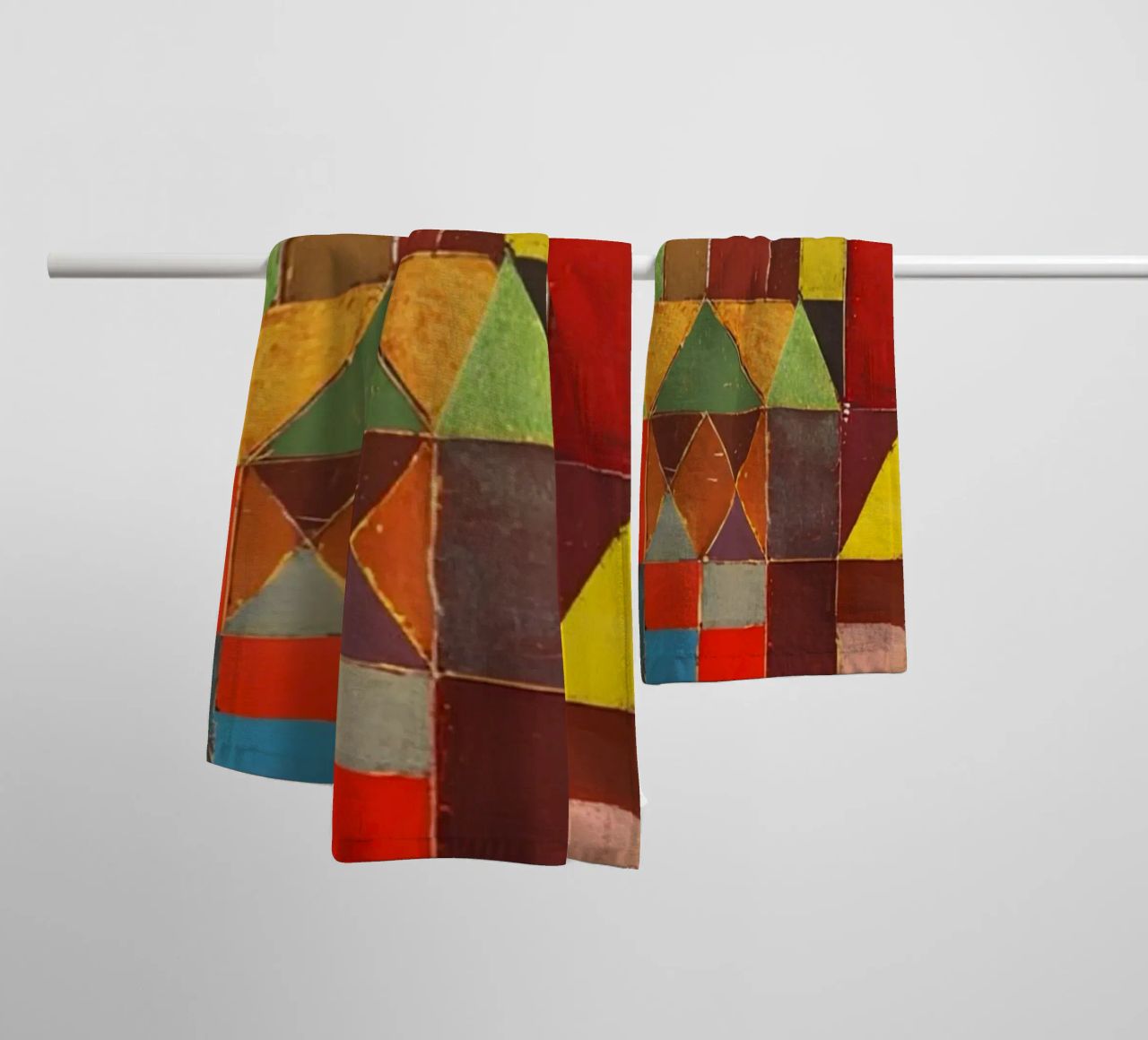 Paul Klee Abstract Village - Bauhaus Print towel by NorwesClub