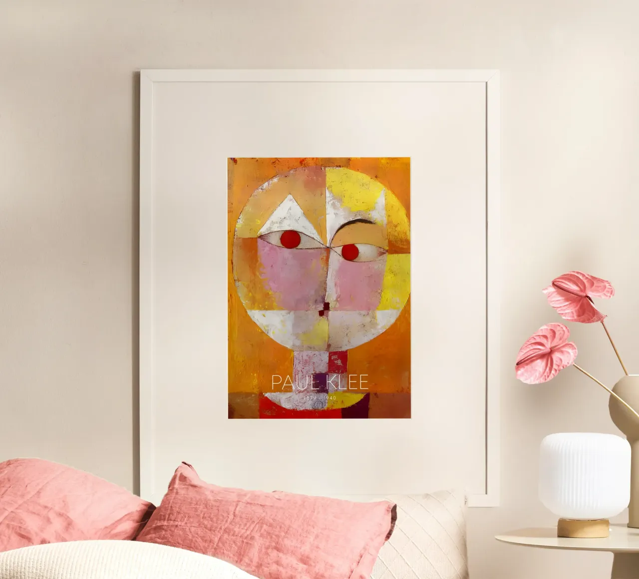 Paul Klee Senecio - Bauhaus Abstraktes Porträt Poster von NorwesClub
