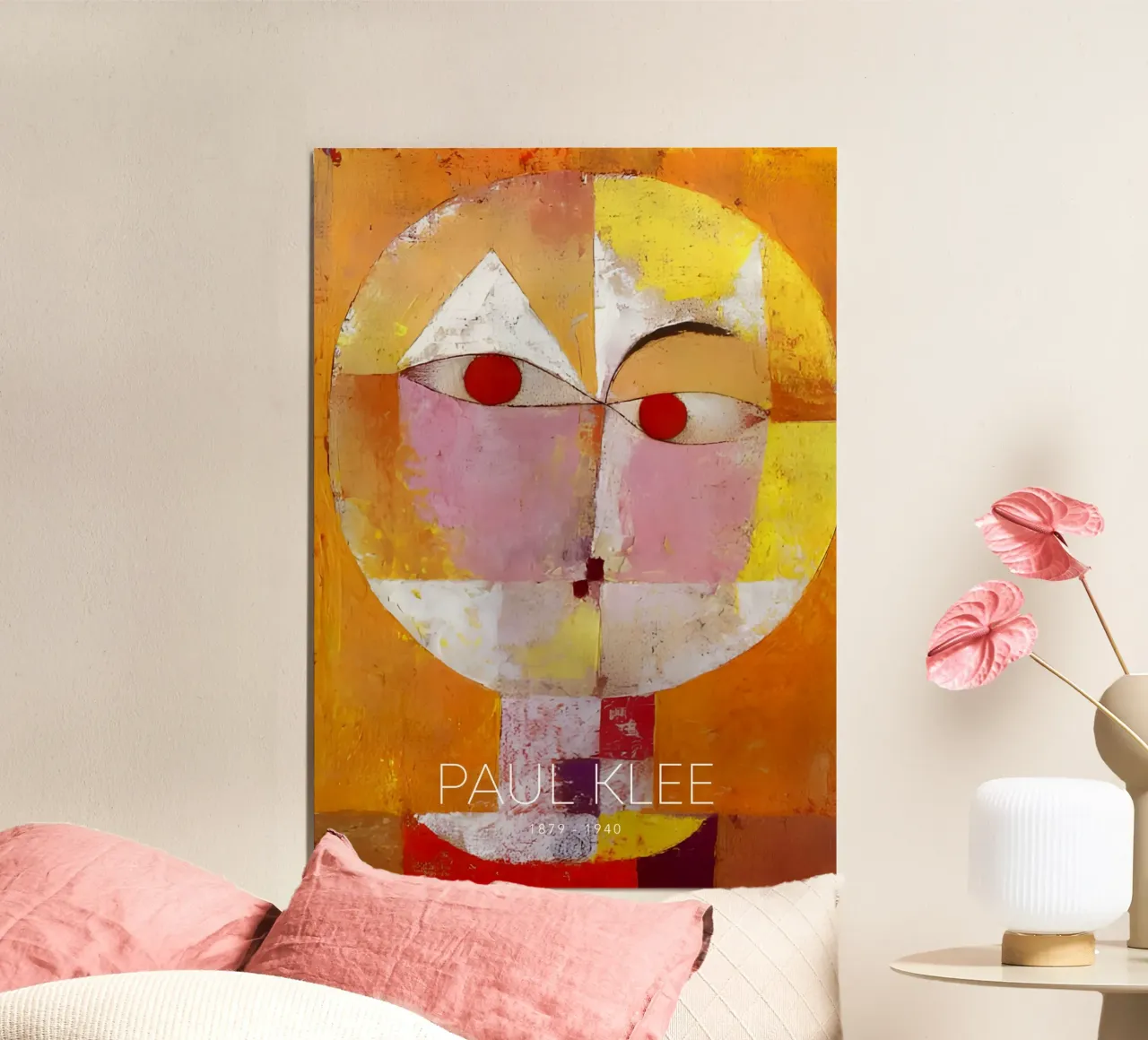Paul Klee Senecio - Bauhaus Abstraktes Porträt Poster von NorwesClub