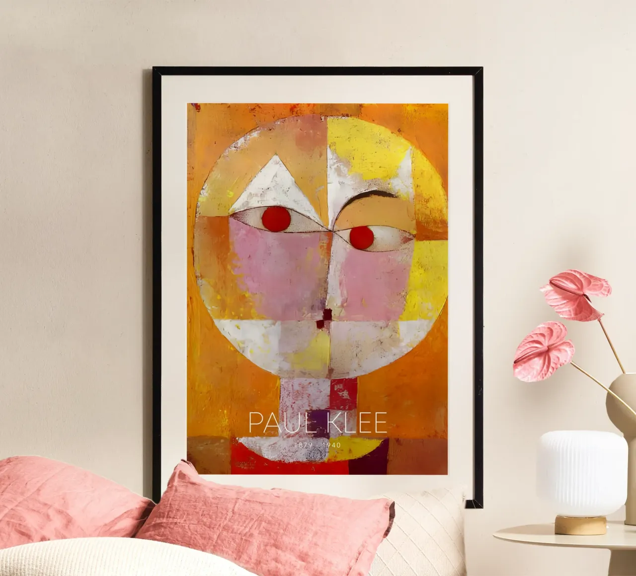 Paul Klee Senecio - Bauhaus Abstraktes Porträt Poster von NorwesClub