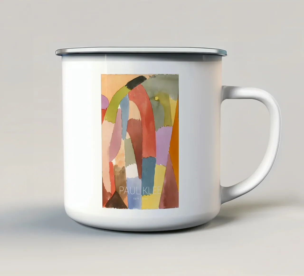 Paul Klee "Movimento di camere a volta" Arte tazza in smalto da NorwesClub