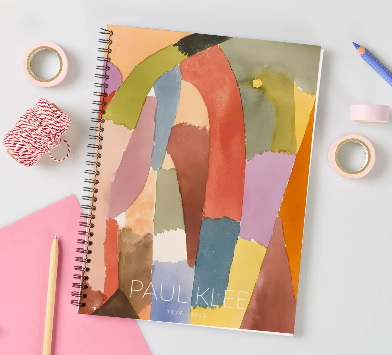 Paul Klee "Movement of Vaulted Chambers" Art spiral notebook by NorwesClub