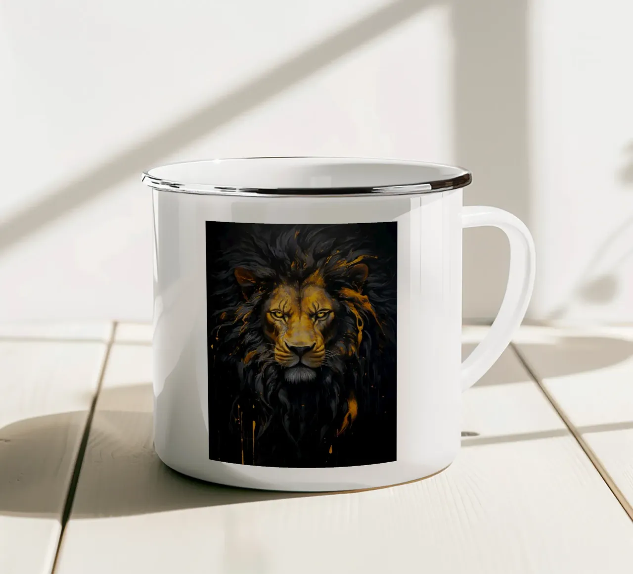 Golden Lion tazza in smalto da Mateo
