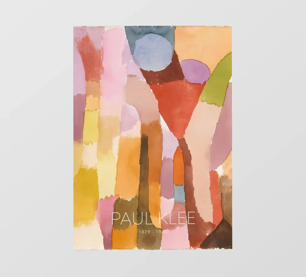 Paul Klee - Forme astratte di colore - Stampa Bauhaus telo in pvc da NorwesClub