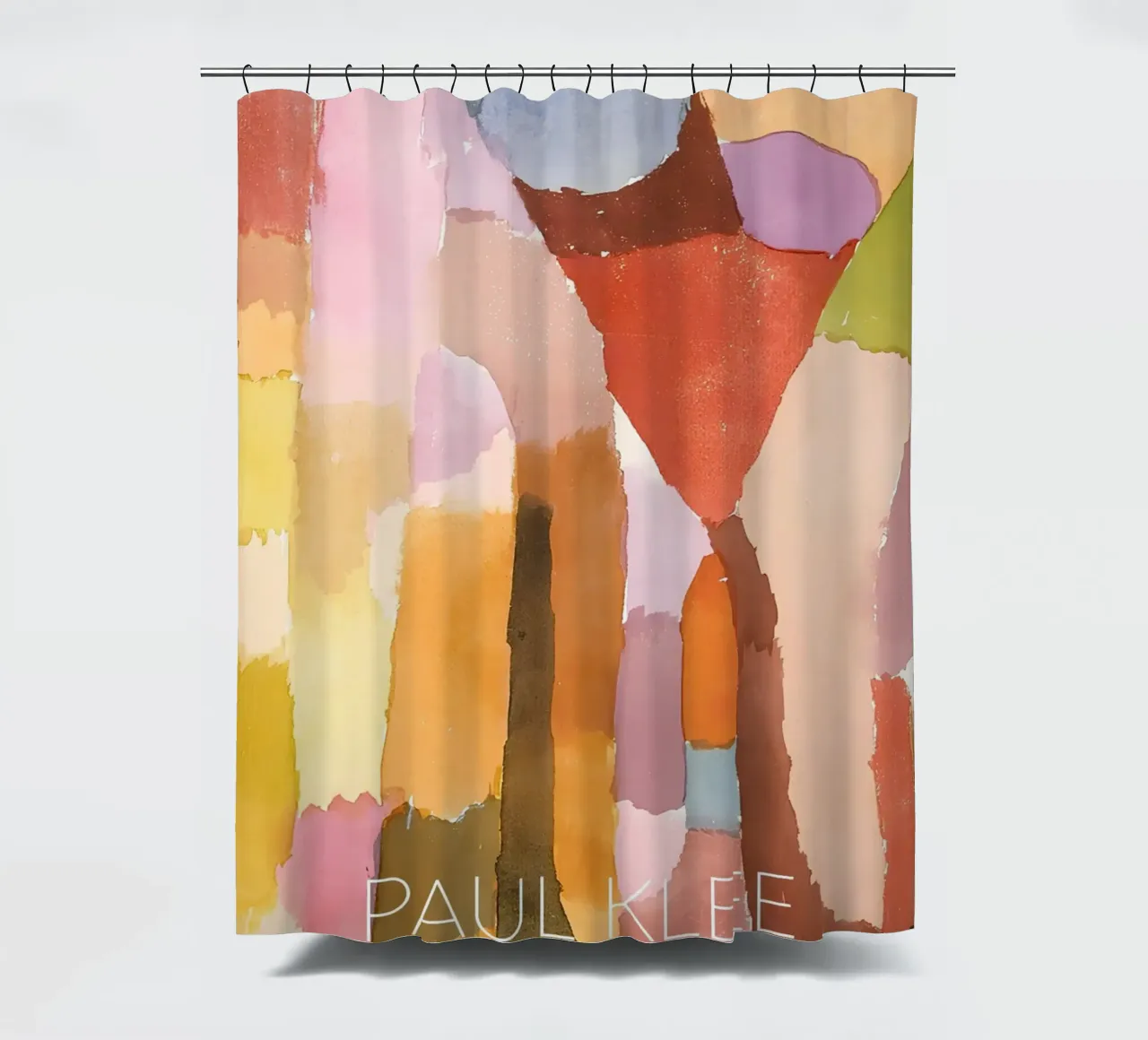 Paul Klee Abstract Color Forms - Bauhaus Print shower curtain by NorwesClub