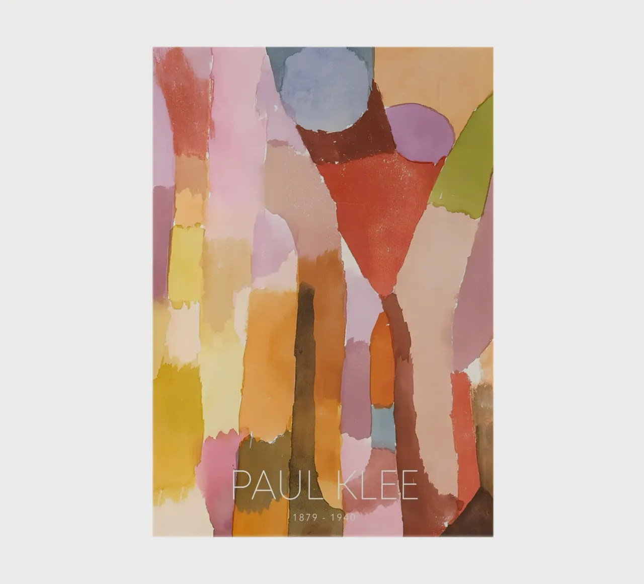 Paul Klee Abstract Color Forms - Bauhaus Print notebook by NorwesClub