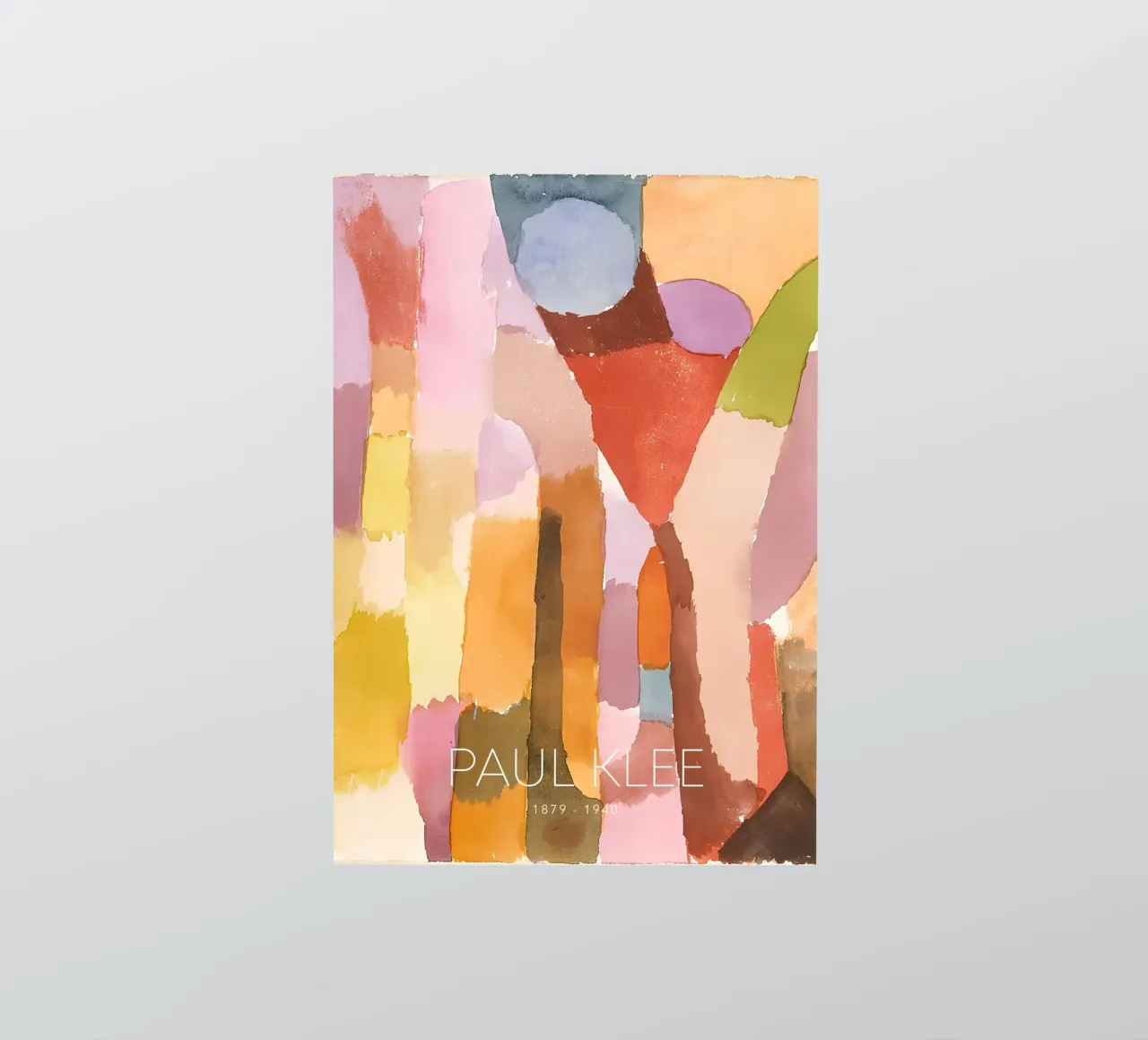 Paul Klee Abstract Color Forms - Bauhaus Print sticker by NorwesClub