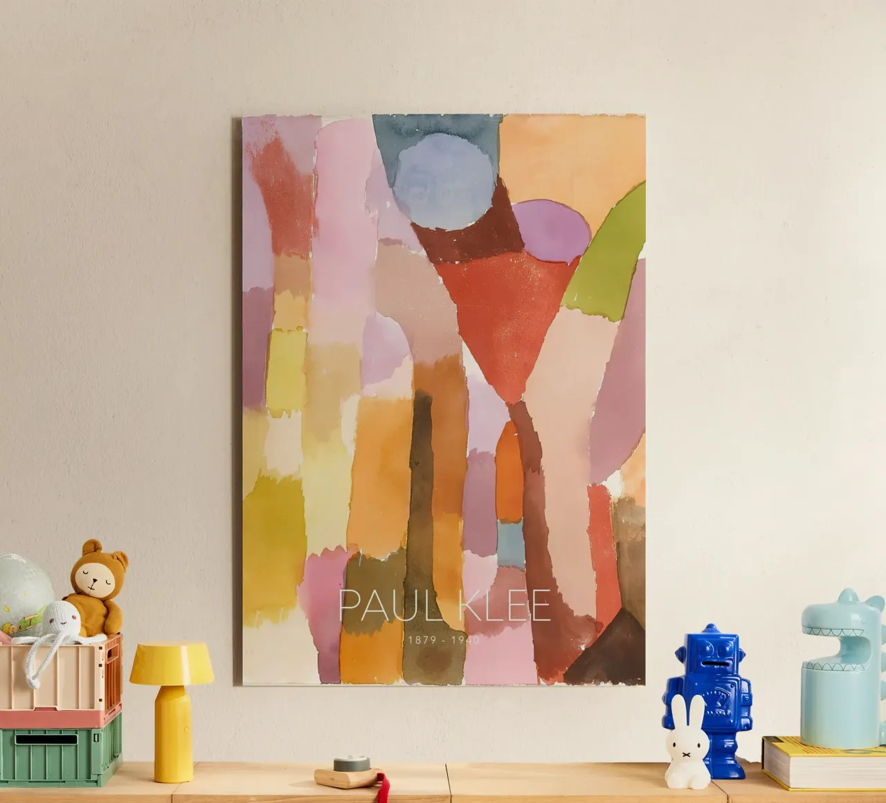 Paul Klee Abstract Color Forms - Bauhaus Print alu-dibond by NorwesClub