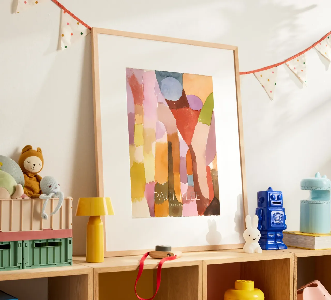 Paul Klee - Forme astratte di colore - Stampa Bauhaus poster con telaio in plastica da NorwesClub