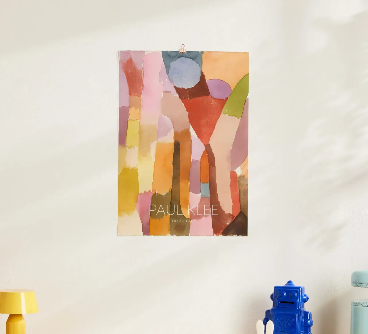 Paul Klee - Forme astratte di colore - Stampa Bauhaus poster con telaio in plastica da NorwesClub