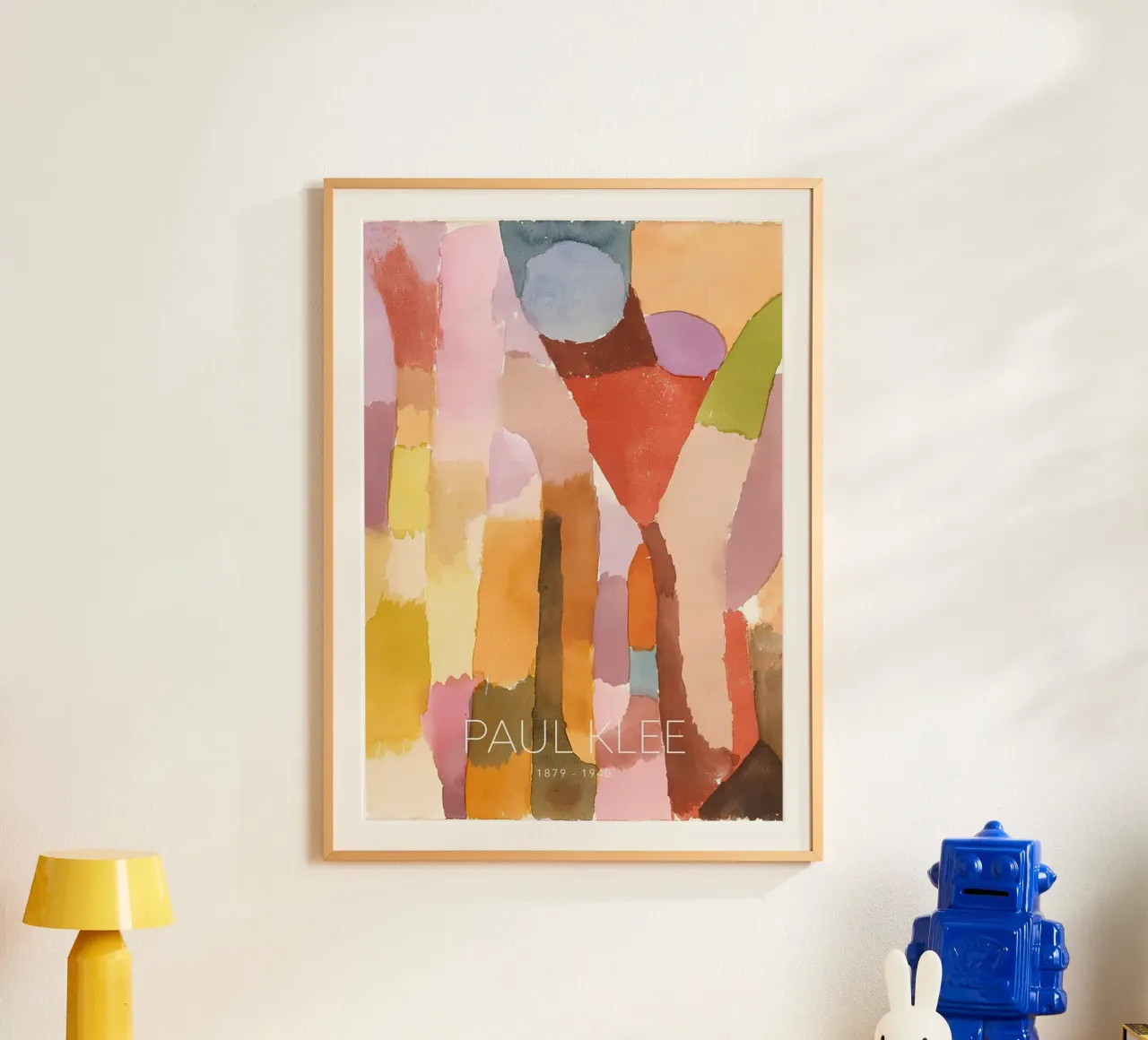 Paul Klee - Forme astratte di colore - Stampa Bauhaus poster con telaio in plastica da NorwesClub