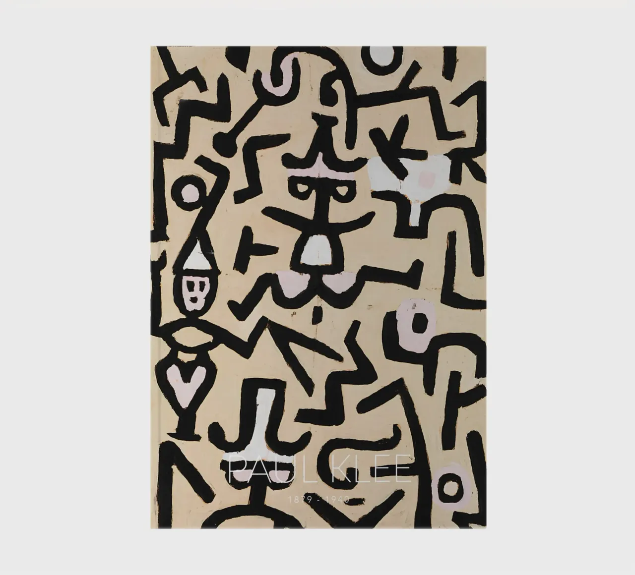 Paul Klee Abstract Figures - Bauhaus Linear Print notebook by NorwesClub