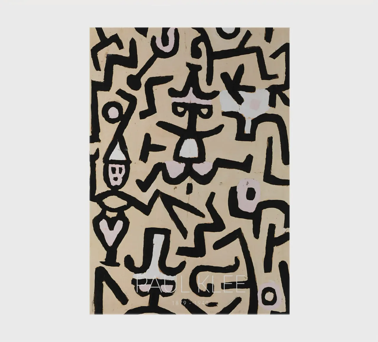 Paul Klee Abstract Figures - Bauhaus Linear Print notebook by NorwesClub