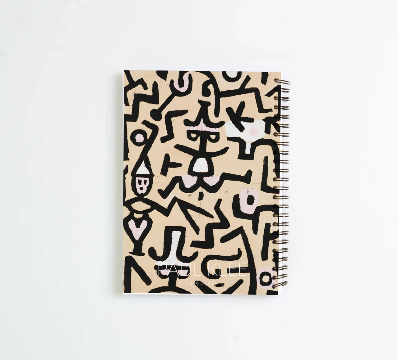 Paul Klee Abstract Figures - Bauhaus Linear Print spiral notebook by NorwesClub