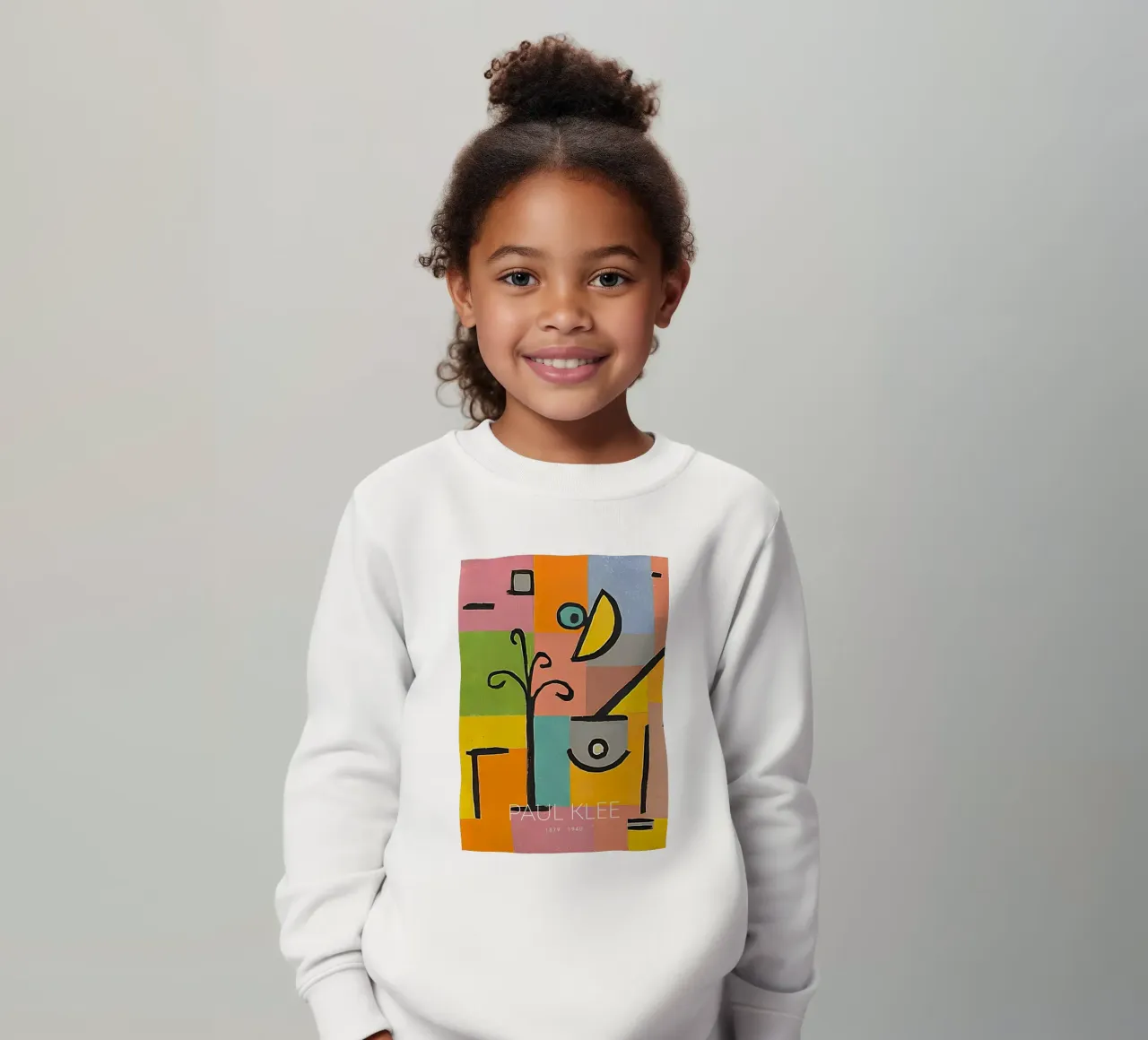 Forme astratte di Paul Klee - Arte a griglia colorata Bauhaus felpa bambino da NorwesClub