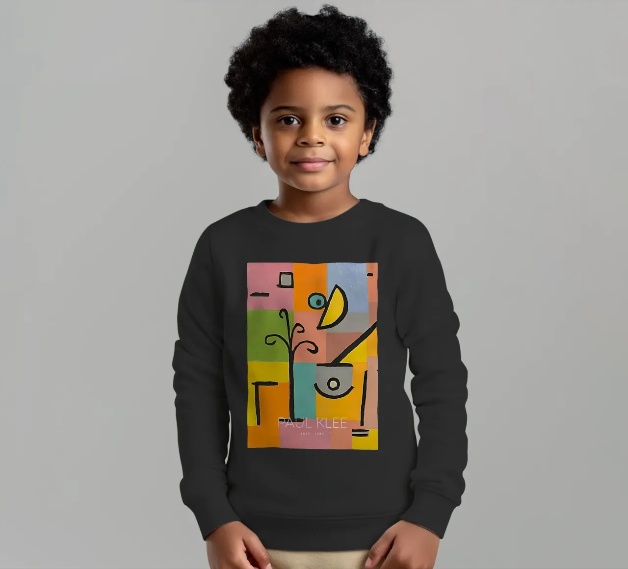 Forme astratte di Paul Klee - Arte a griglia colorata Bauhaus felpa bambino da NorwesClub